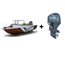 Комплект Алюминиевая лодка (катер) Mikatsu (Микатсу) 570 (Z43) Sport + мотор Mikatsu MF115FEL-T EFI