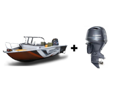 Комплект Алюминиевая лодка (катер) Mikatsu (Микатсу) 570 (Z43) Standard + мотор Yamaha F115BETL