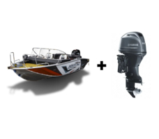 Комплект Алюминиевая лодка (катер) Mikatsu (Микатсу) 470 (Z43) Premium + мотор Yamaha F60FETL