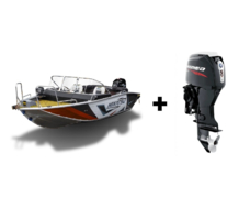 Комплект Алюминиевая лодка (катер) Mikatsu (Микатсу) 470 (Z43) Sport + мотор Hidea HDEF60FUEL-T EFI