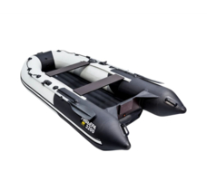 Лодка ПВХ РИВЬЕРА Компакт 3200 нднд "комби" светло-серый/черный